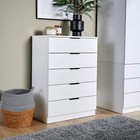 Phoenix  Chest of Drawers Storage 5 Drawer Organiser Bedroom Bedside Sideboard