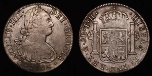 Moneda de Plata MÉXICO 1806 TH 8 Reales KM# 109 - Imagen 1 de 3