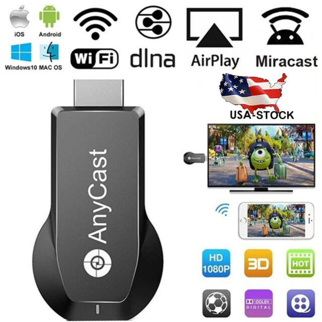 4K WiFi Display Dongle, G4 Plus 2.4G Wireless HDMI Adapter TV Stick  Streaming Media Player Dongle for Android/iOS/Windows/Mac OS 