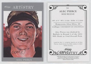 2022 SAGE Artistry Silver Alec Pierce #114 Rookie RC