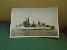 1952 ROYAL NAVY SHIP HMS DIAMOND - POSTCARD SIZED REAL PHOTOGRAPH