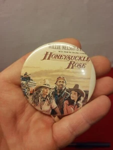 Vintage 80er Willie Nelson Geißblatt Rose Country Promo Button Pinback Film Musik - Bild 1 von 4