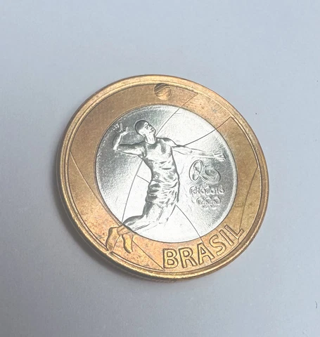 Brazil Coin XXXI summer Olympic Games, Rio de Janeiro 2016 -Volleyball 🇧🇷 Cover