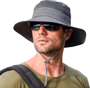 Sun Hats for Men Women Fishing Hat UPF 50+ Breathable Wide Brim Summer UV Protec - Picture 1 of 12