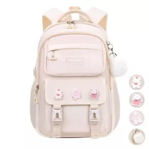 School Backpacks for Girls Middle Schoolbag Elementary Student Bookbag Large ... - Picture 1 of 5