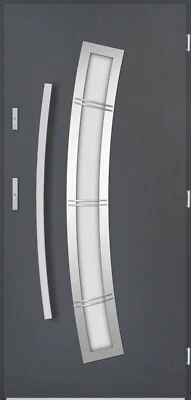 Modern Front Entry Door, Choice of Sizes & Colours, Globarro PS AP1, Metal - Image 1 of 4