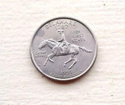 1999-P- DELAWARE STATE QUARTER FROM A US MINT ROLL SEE  NGC PRICE CHARTS  (A) - Image 1 of 4
