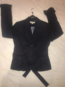 NEXT navy linen Womans Jacket size8 - Very good used condition - worn just once - Picture 1 of 9
