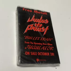 JUDAS PRIEST- BULLET TRAIN SINGLE CASSETTE FROM ALBUM JUGULATOR PROMO SEALED - Picture 1 of 3