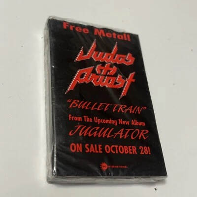 JUDAS PRIEST- BULLET TRAIN SINGLE CASSETTE FROM ALBUM JUGULATOR PROMO SEALED - Image 1 of 3