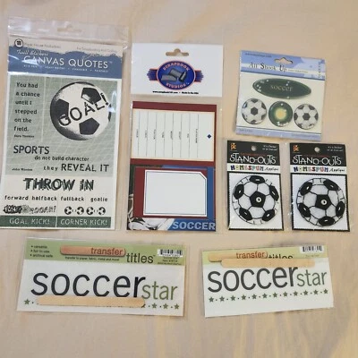 NUEVO Lote Pegatinas FÚTBOL Transferencia Títulos Coctelera Caja Reproductor de Fotos Tarjeta -A Foto 1 de 4
