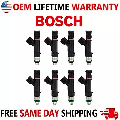 8x inyectores de combustible Bosch OEM PARA 07-08 Lincoln Navigator Ford 5,4 L V8 0280158140 Foto 1 de 4