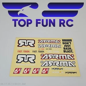 Arrma Outcast 6s 1/5 Scale Decal Sheet - Picture 1 of 1