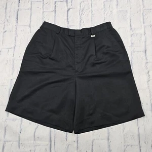 Callaway Golf By Nordstrom WOMENS SIZE 14 Black Pleated Shorts VINTAGE  - Picture 1 of 10