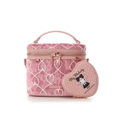 SAMANTHA VEGA My Melody Anniversary Collection Vanity Bag Pink w/Pouch New - Image 1 of 4