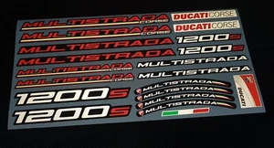 motorcycle Reflective sticker set decals for Ducati Multistrada 1200 s Laminated - Picture 1 of 5