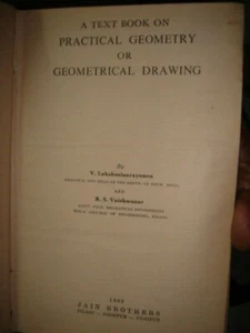 INDIA RARO - UN LIBRO DE TEXTO SOBRE GEOMETRÍA PRÁCTICA O DIBUJO GEOMÉTRICO P 466   - Imagen 1 de 12