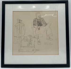 RARE! Disney Artist Ray Dirgo Hand Sketch Clown Keeping Up With The Times. - Picture 1 of 8