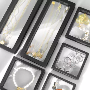 3D Albums Floating Frame Holder Gemstone Coin Jewelry Clear Display Case Stand - Picture 1 of 18