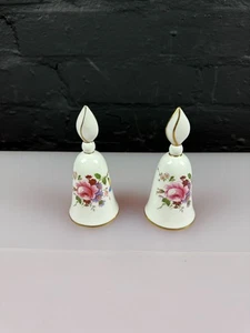 2 x Royal Crown Derby Posies Candle Snuffers 4.75" High Set - Picture 1 of 4