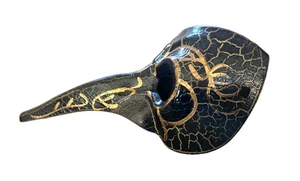 Venetian Raven Mask Spirit Halloween Masquerade Unisex Long Nose Black Plague  - Picture 1 of 8