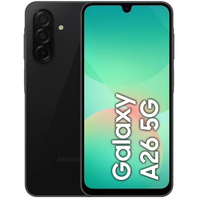 Samsung Galaxy A26 5G 128GB Memoria 6Gb Ram Display 6.7" Amoled 120Hz 50Mpx Nero - Immagine 1 di 4