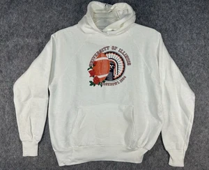 Vintage Illinois Fighting Illini Hoodie L Football Rose Bowl 1984 Chief Illiniwek - Bild 1 von 11