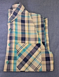 Bench Men's Short-Sleeved Shirt - size S - Blue/White Check - Picture 1 of 7