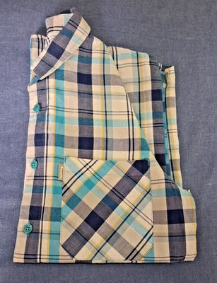 Bench Men's Short-Sleeved Shirt - size S - Blue/White Check - Image 1 of 4