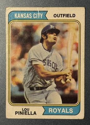 1974 Topps Lou Piniella Kansas City Royals #390 - Image 1 of 2