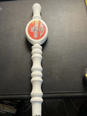 Vintage Old Milwaukee Beer Tap Handle White 14” - Image 1 of 4