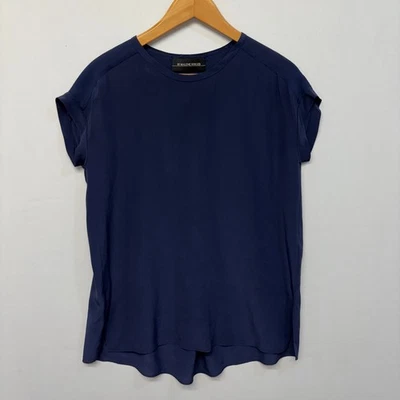 By Malene Birger Women 100% Silk Blouse Top Shirt Size 34 Blue C054 -11 - Image 1 of 4