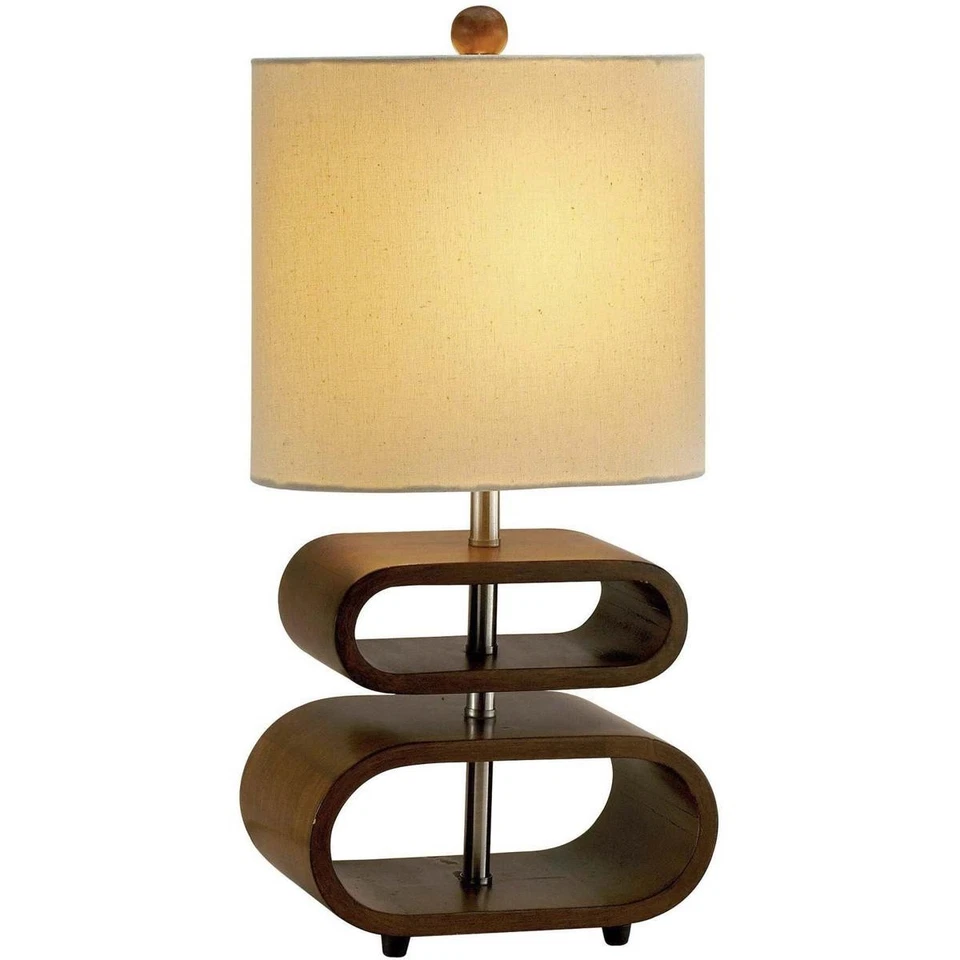 Adesso 3202 Rhythm Table Lamp Walnut 15