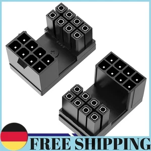 ATX 8Pin 180 Degrés Angle GPU Carte Graphique Connecteur Alimentation Adaptateur pour Bureau - Photo 1/18