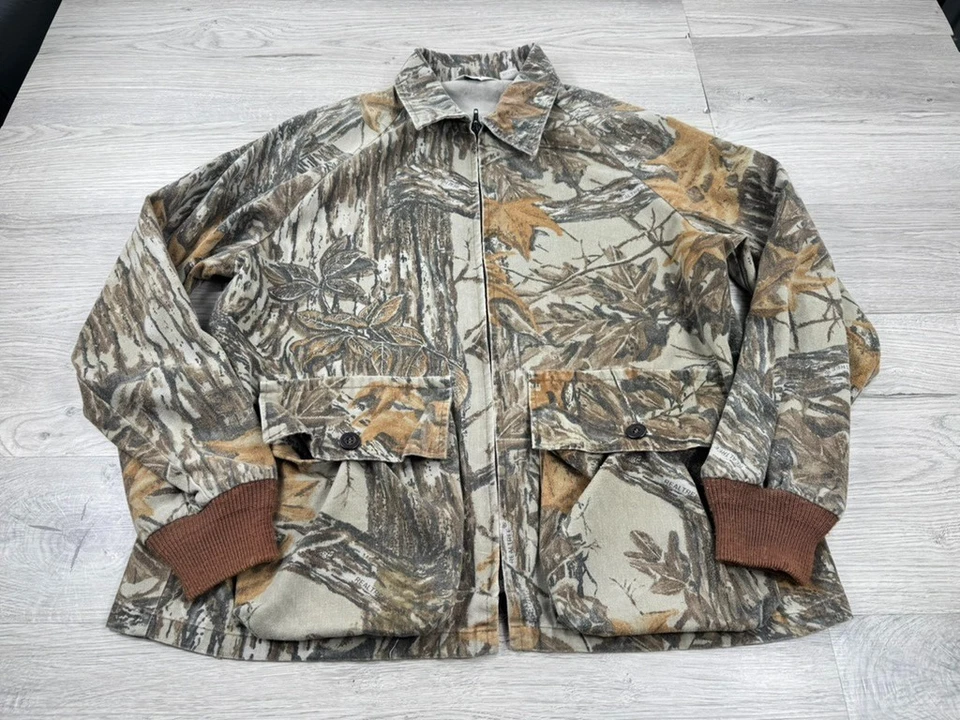 Vintage 10x Jacket Mens L Realtree Camo Made In USA  Hunting Turkey Shooting 80s - Image 1 of 4