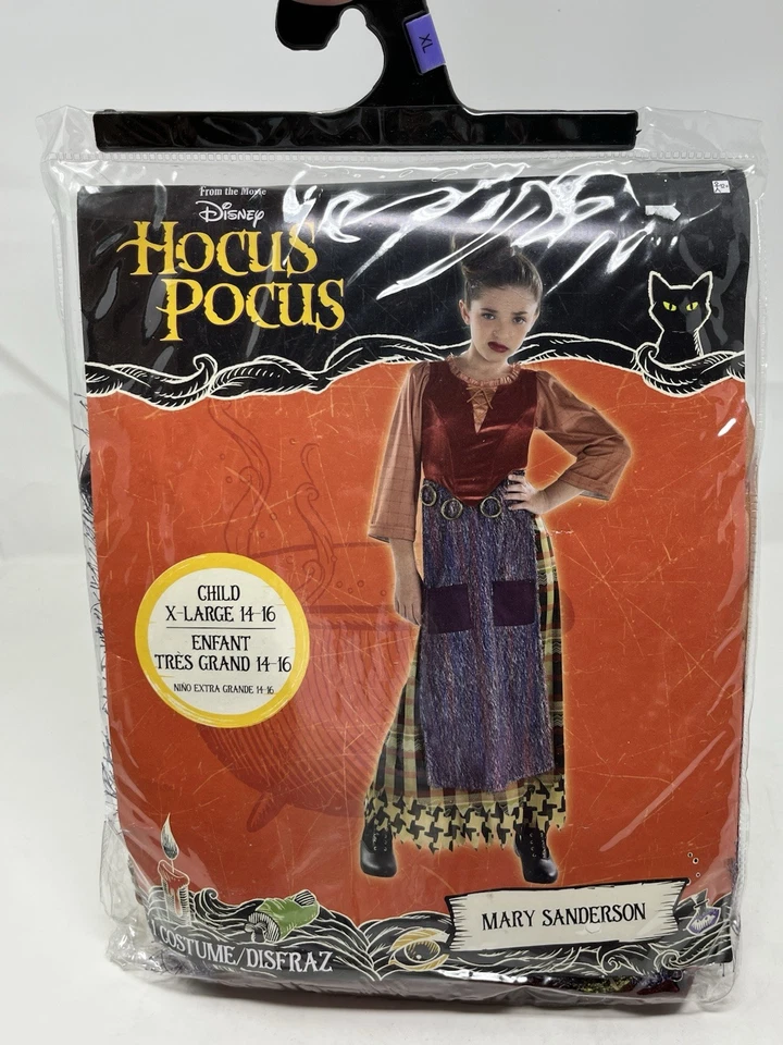 Halloween Hocus Pocus Mary Sanderson Fashion Dress Child X Large Disney