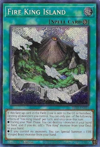 Yu-Gi-Oh! Fire King Island (Secret Rare) Secret Rare Quarter Century Bonanza RA0 - Picture 1 of 1