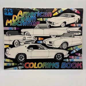 Libro da colorare PPG American Dream Machines 1998 auto muscolari vintage colorate - Foto 1 di 10