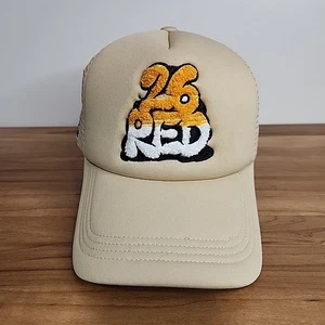 26 Red Skate Streetwear Foam Crown Snapback Trucker Hat Dancing Cat Cap - Picture 1 of 6