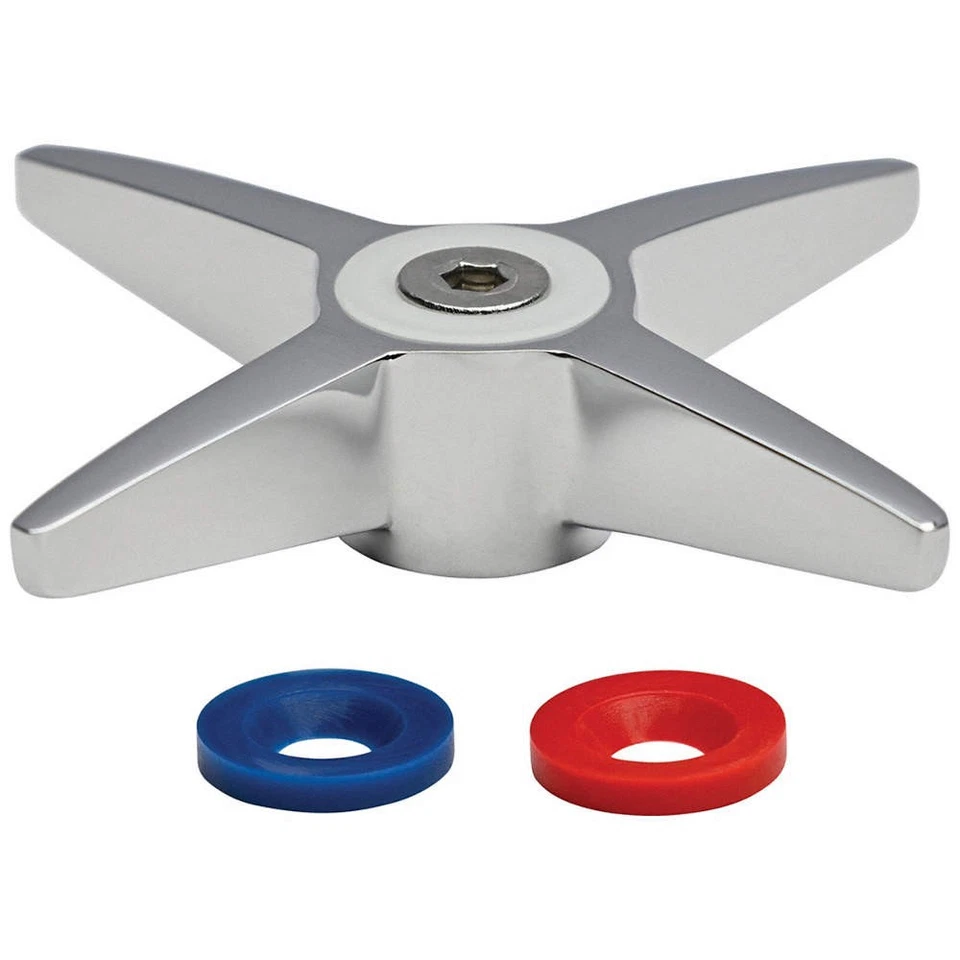 CHICAGO FAUCETS Handle Kit,3",Chrome 793K57