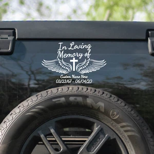 CUSTOM In Loving Memory Decal Personalized In Loving Memory Sticker Vinyl Decal - Picture 1 of 3