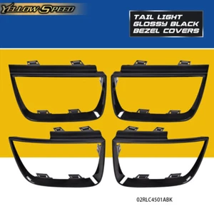 Fit For 2010-2013 Chevy Camaro LT LS SS Set Of 4 Tail Light Bezel Covers Black - Picture 1 of 12