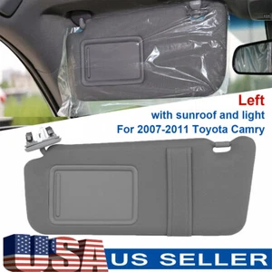 Parasol gris lado del conductor izquierdo con techo corredizo + luz para Toyota Camry 2007-2011 - Imagen 1 de 16