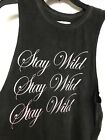 Spiritual Gangster Women's charcol black wash Stay Wild Tank Top cochela