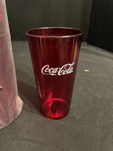 RED COCA COLA TUMBLERS SET OF 6 Brand New - Picture 1 of 3