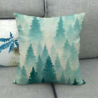 Winter Snow Forest Tree Throw Pillow Case Foggy Landscape Cushion Covers