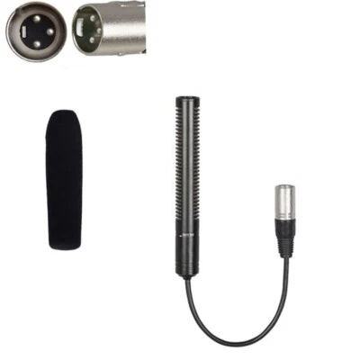 XLR 3Pin Male Interview Microphone For Camera Video DV Zoom Shotgun Camorder - Image 1 of 4