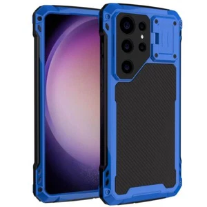 Magnetic Metal Shockproof lens stand Case For Samsung galaxy S24 S23 Ultra - Picture 1 of 27