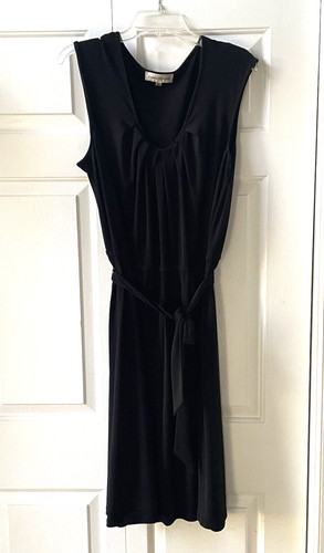 VETEMENTS Abito senza maniche Evan Picone taglia L nero scollo a scoop