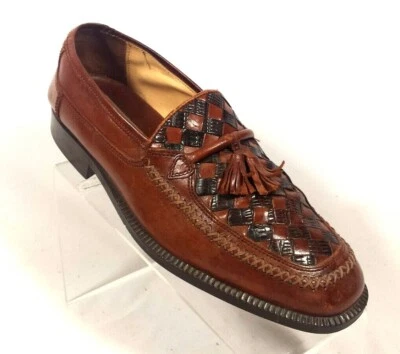 Stanley Blacker Men's 9.5 M Brown Tassle Weave Dress/Casual Shoes - Image 1 of 4
